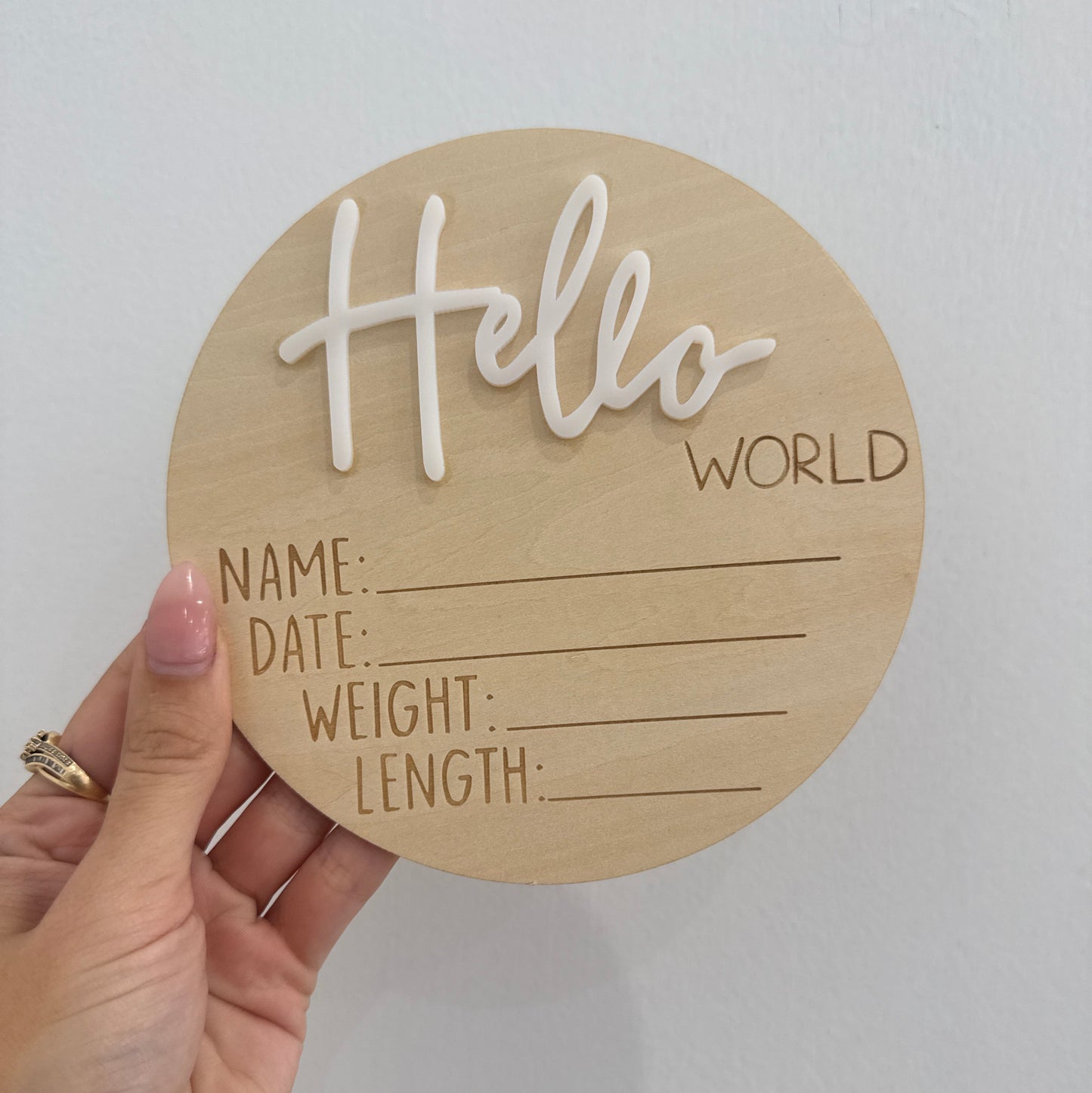 Hello World Plaque