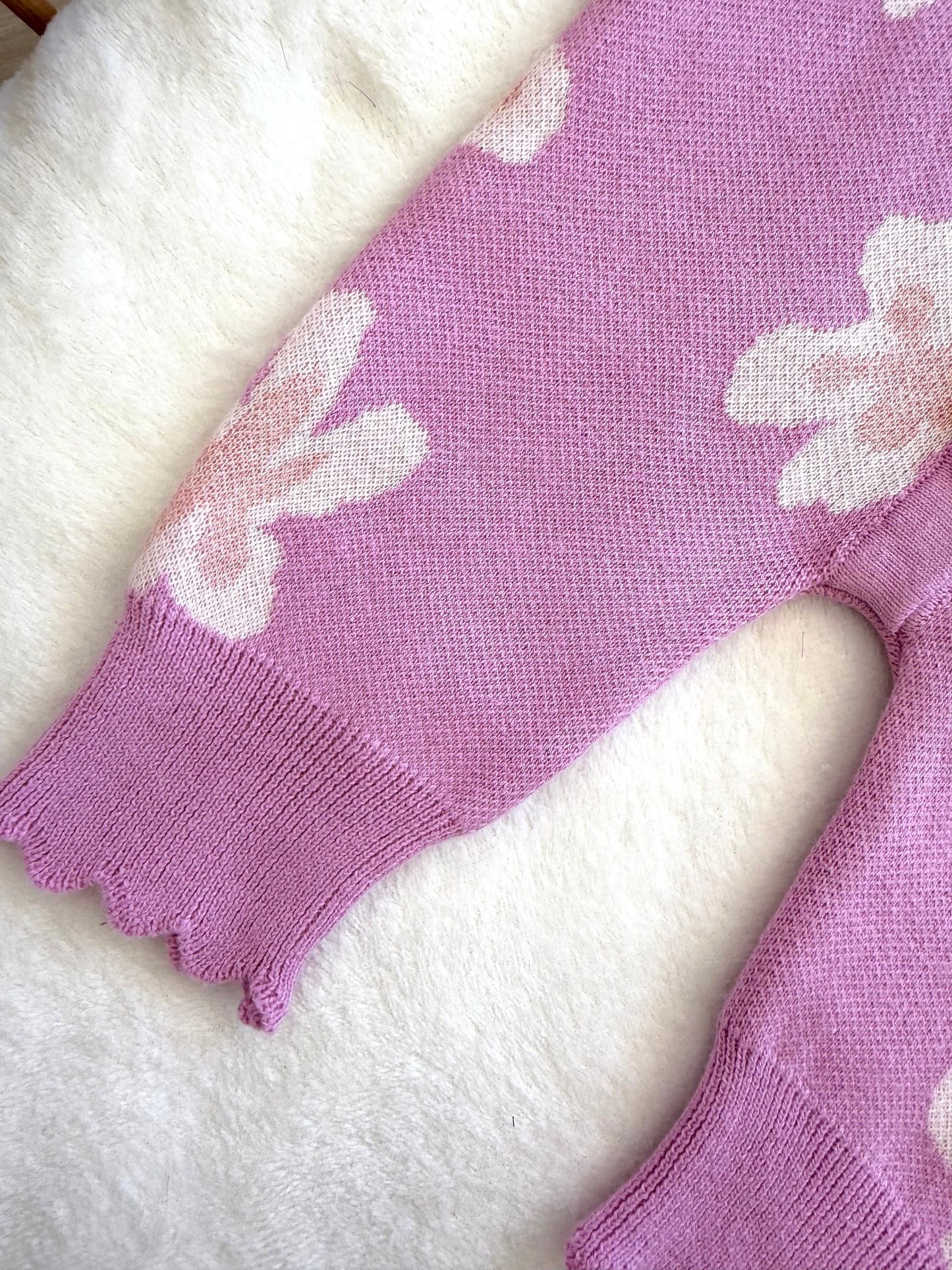Knit Button Onesie