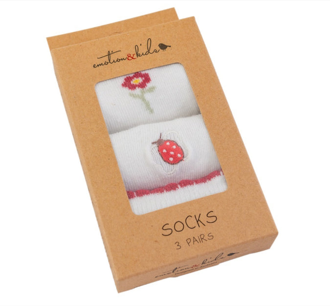 Garden Socks 3 pack 6-12M