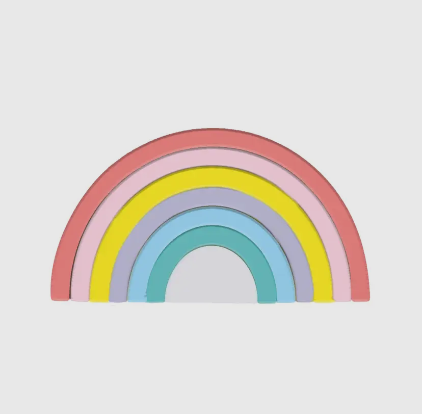 Silicone Rainbow Puzzle