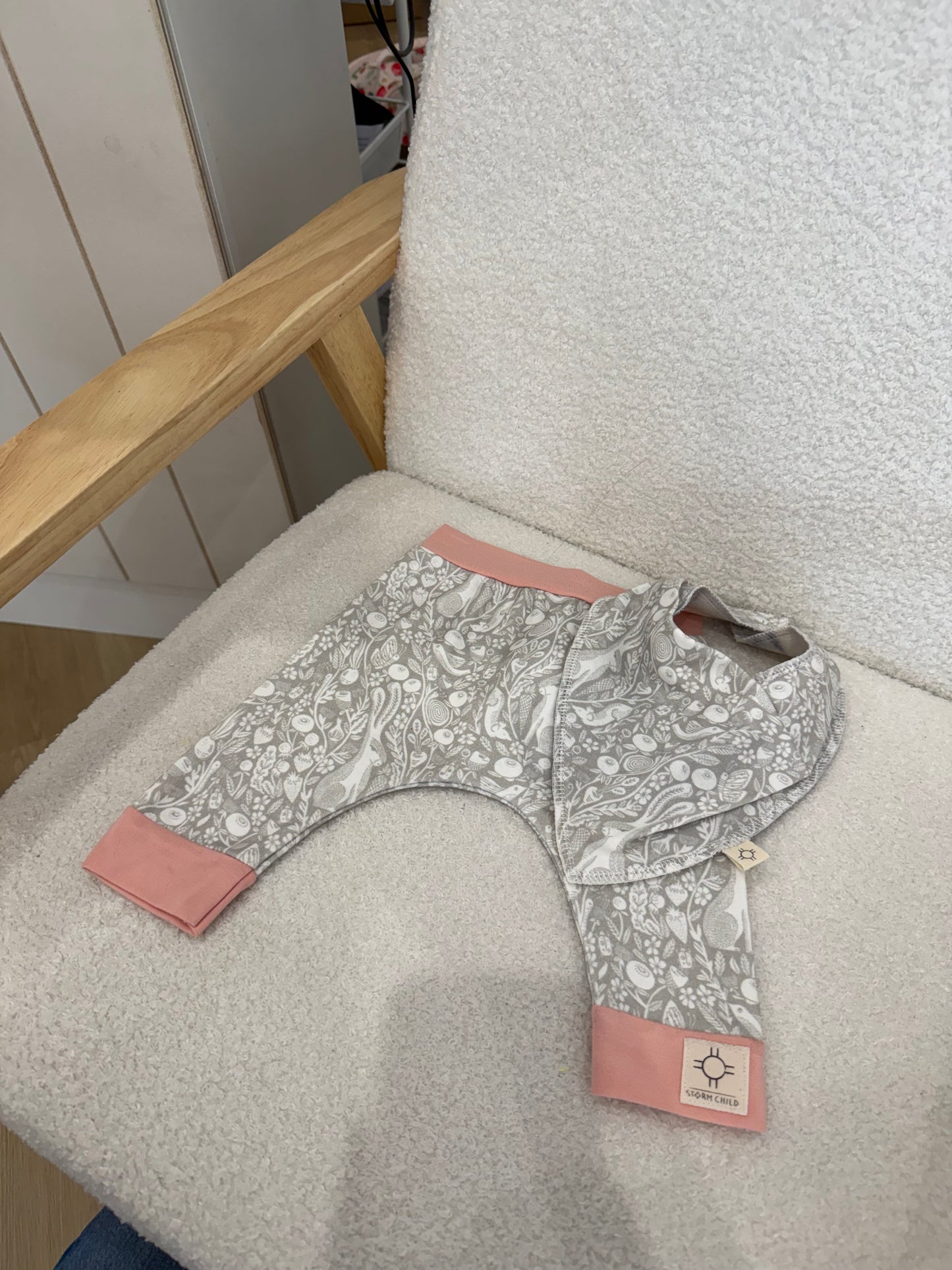 Pant & Bib Set 3-6M Handmade