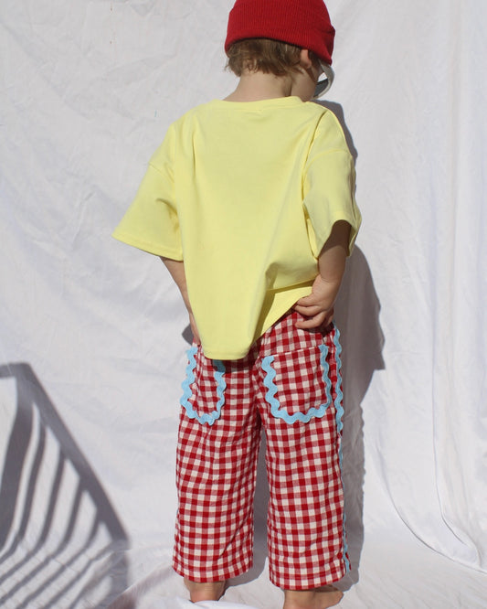 Gingham Wave Pants