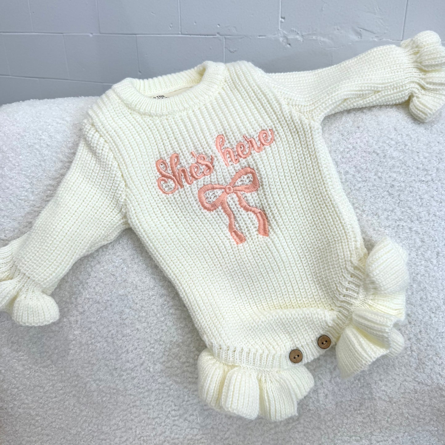 Hello World Knit Onesie