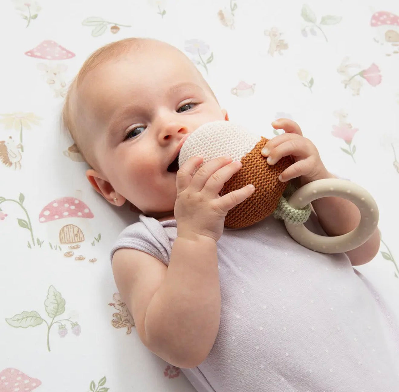 Knit Rattle & Teether