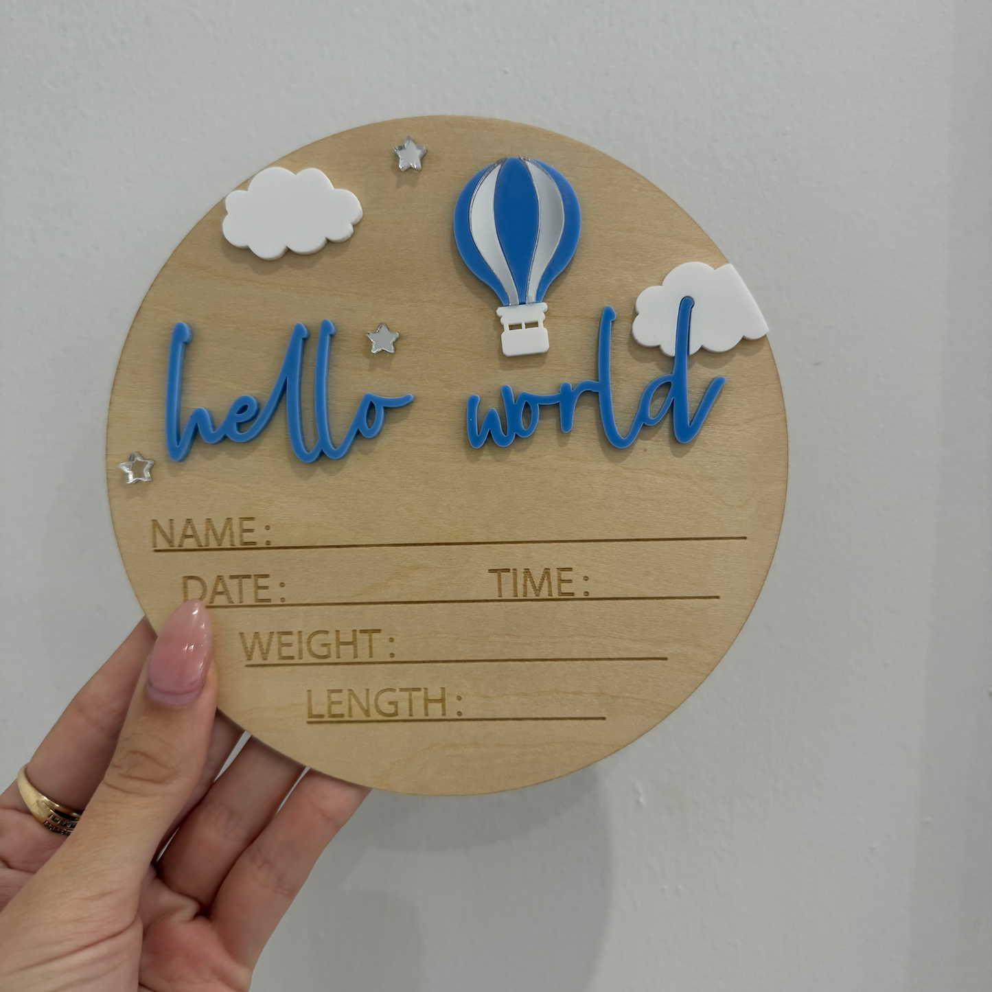 Hello World Plaque