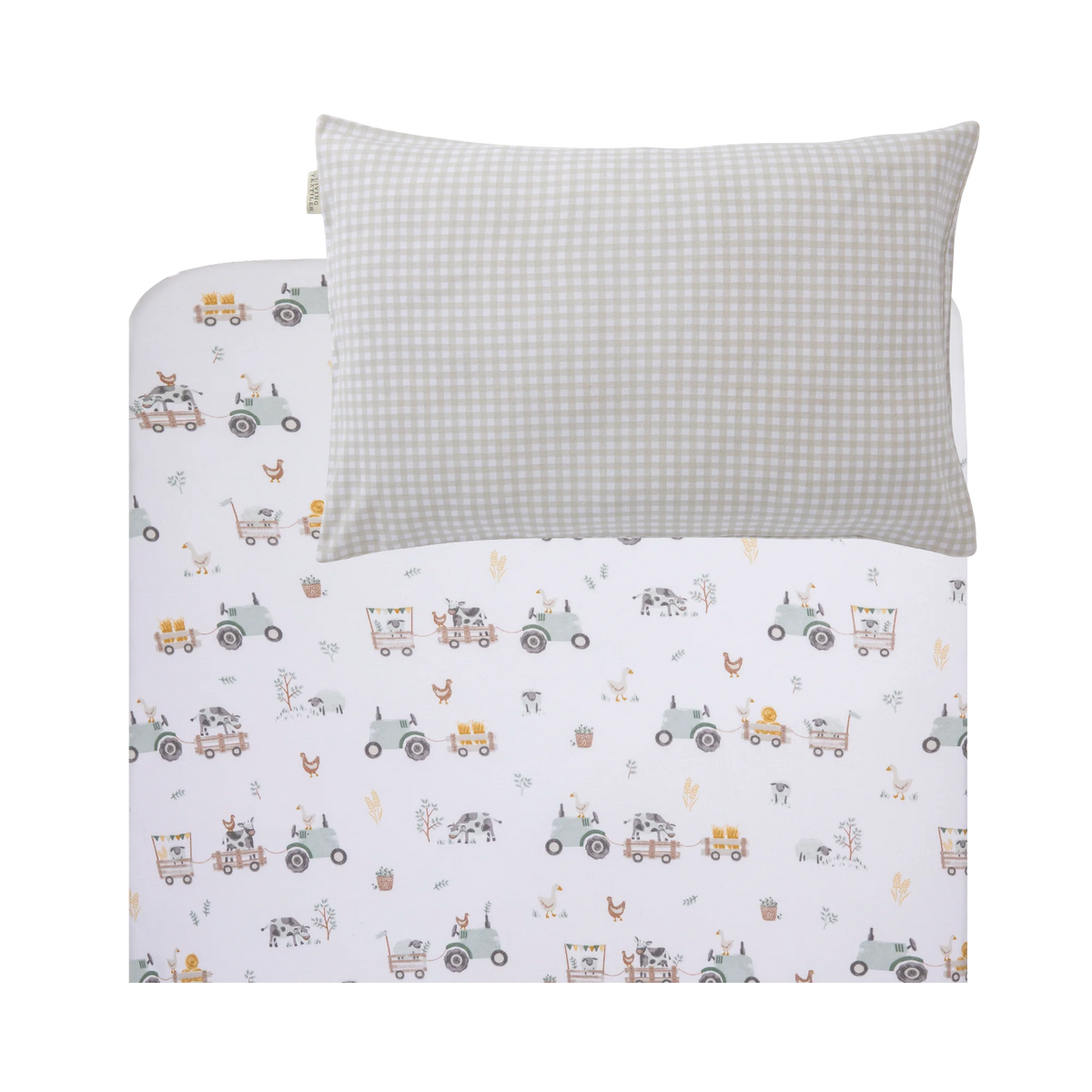 Port a Cot Fitted sheet and Pillow case